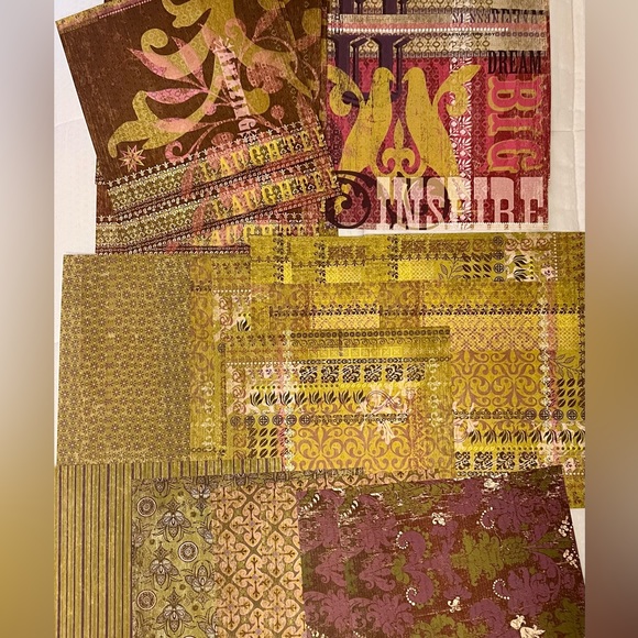 Scrapbooking, mixed media, art bundle of speciality papers & card stock. - Picture 5 of 6